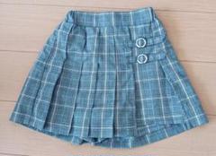 GU チェック柄 スカート付きショートパンツ Sサイズ