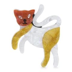 ピンズ ピン バッジ ブローチ アクリル (ねこ ネコ 猫 )