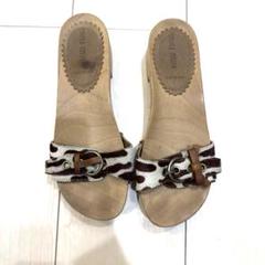 今だけお値下げ⭐︎miumiu♢ウッドサンダル♢ヒョウ柄