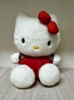 サンリオ　レトロ　サンリオ旧ロゴ有　ハローキティ　ぬいぐるみ　中古品 サンリオ レトロ サンリオ旧ロゴ有 ハローキティ ぬいぐるみ 中古品