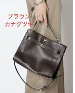 【美品】シータパランティカ ハンドバッグ ターンロック オールレザー ブラウン シータパランティカ ブラウンレザー ハンドバッグ ゴールド金具