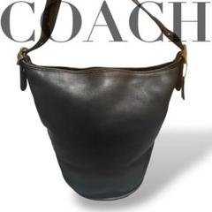 00s old coach bucket shoulderbag leather