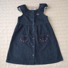 ミキハウス mikihouse デニムワンピース 120サイズ