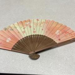 桜とウサギの扇子