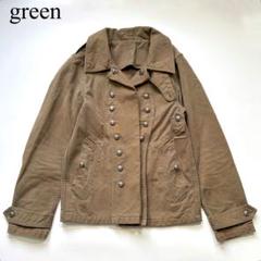 green 現HYKE ナポレオンジャケット グリーン 日本製 X1476
