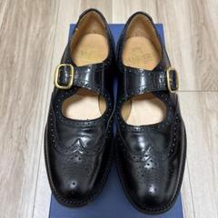 SANDERS Punched Sandal GB 5 ブラック SANDERS（サンダース）Female Punched Sandal（レディース