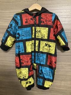 ジャンプスーツ ロンパース アウター 80 ベビードール ミッキー