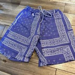 Cross Bandana Patterned Easy Short Pants（クロスバンダナ