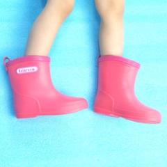 キッズ 長靴 19cm ピンク レインブーツ シューズ 雨靴 無地