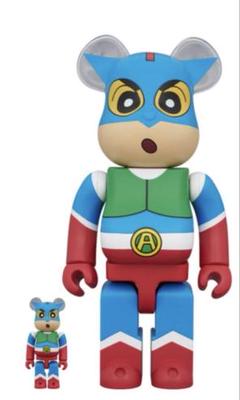 ベアブリック しんちゃん アクション仮面 100% & 400% セット　新品のサムネイル