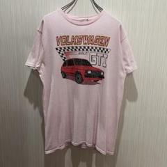 Volkswagen Golf GTI Tシャツ Mサイズ ピンク 古着