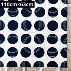 オックス生地 水玉 ネイビー 110cm×63cm