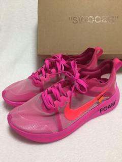 未使用 Nike off-white zoom fly pink 27.5