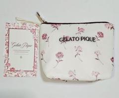 ジェラートピケ　ポーチ　薔薇　ティッシュポーチ