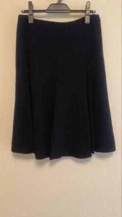 レナランゲ レース プリーツスカート 膝丈 黒 ブラック rena