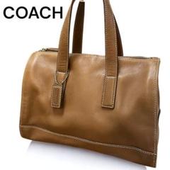 【希少】COACH オールドコーチ ミニボストンバッグ ブラウン オールレザー