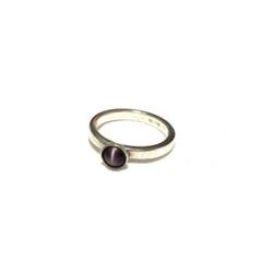 silver カラーストーンリング 紫色石 ring antique 925