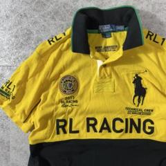 美品 ポロバイラルフローレン ビッグポニー RL RACING ポロシャツ XL 美品 ポロバイラルフローレン ビッグポニー RL RACING