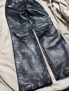 限定 HEVI MON USA レザーパンツ vintage 本革　 ライダース