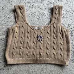 新品未使用 Mardi Mercredi ニット クロップドベスト マルディ ニットベスト Mardi Mercredi(マルディメクルディ) - 海外通販の