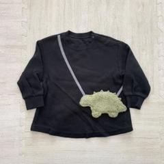 GU ベビー　恐竜　ポシェット　トップス　90