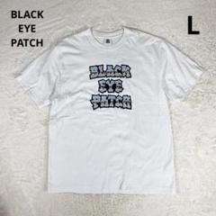 ブラックアイパッチ デカロゴ 半袖 Tシャツ ビッグロゴ L