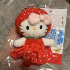 me%ローリーズファーム いちご ハローキティ マスコット ドット
