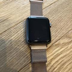 【ジャンク】Apple Watch 本体ピンクゴールドメッシュバンド