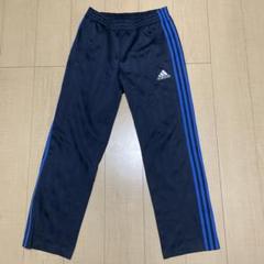 タイムセール！adidas ジャージLサイズ　下　濃紺×青　 3本ラインのサムネイル