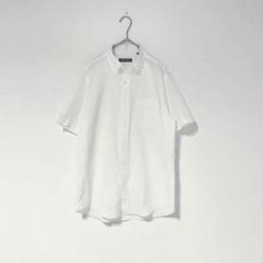ユナテッドアローズ 半袖シャツ ブラウス 白 L 薄手 重ね着 ゆったり 美品