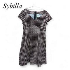 シビラ 　Sybilla 　ワンピース 　ひざ丈 　サイズL　美品　綿100％