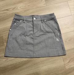 PEARLY GATES - 美品❗️パーリーゲイツ　0/S スカート　秋冬　ストライプ　30周年記念　グレー 美品❗️パーリーゲイツ 0/S スカート 秋冬 ストライプ 30周年