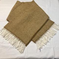 ATELIER BRUGGE FISH BONE ストール キャメル SSH 手織OCBPヨモギストール - 【シサム工房 公式OnlineStore