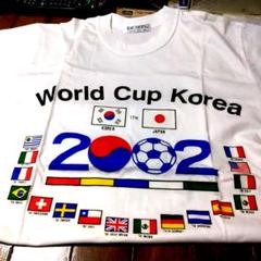 2002年ワールドカップ記念Tシャツ Lサイズ 新品タグ付 2002 日韓ワールドカップ 記念 Tシャツの通販 by