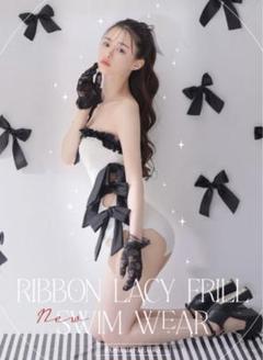 水着 レディース RIBBON × LACY FRILL SWIM WEAR - メルカリ