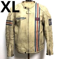 TRIUMPHトライアンフダブルレザーライダースジャケット XL 希少サイズ d8b0c1b2a370a4a993680d132f643e