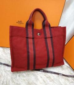 ★超美品★HERMES エルメス フールトゥPM ミニハンド トートバッグ 赤