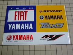 正規品 TEAM FIAT YAMAHA ヤマハ ステッカー 1シート