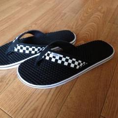 VANS チェッカー柄 ビーチサンダル　27.0