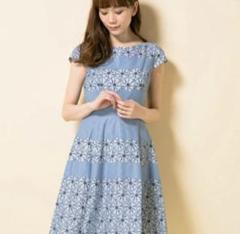 トッカ　ロングフレアワンピース　総刺繍　花柄　エンブロイダリー　日本製　紺　0 2025年最新】TOCCAワンピースの人気アイテム - メルカリ