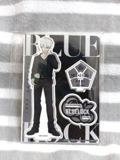 ブルーロック 凪 TSUTAYA アクスタ 缶バッジ  アクリルカード 黒スーツ ブルーロック 凪 TSUTAYA アクスタ 缶バッジ アクリルカード 黒