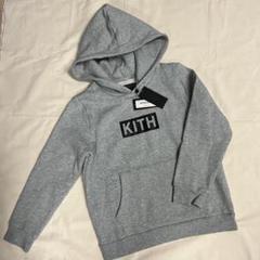パーティを彩るご馳走や 稀少 グレー パーカー LOGO BOX KIDS 子供用 キス KITH 新品 トップス
