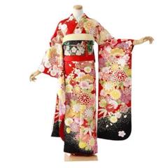 発掘 - 新登場ブランド 赤 身長152-167cm 振袖 re-073 メルカリ - 着物・浴衣