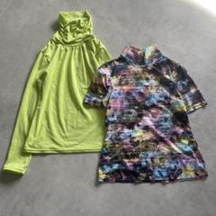 名和（株）トップス2点セット ヨガ ダンス 半袖 長袖 柄物