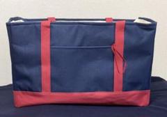 レジカゴバッグ 輸入品 ネイビーレッド 訳あり