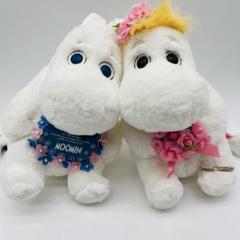 フラワームーミンセット ウェディングドール ぬいぐるみ お花畑 ウェルカムドール フラワームーミンセット ウェディングドール ぬいぐるみ お花畑