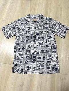 パタロハ　Patagonia 半袖アロハシャツ ホワイト/ネイビー