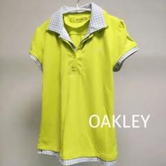 OAKLEY オークリー　ゴルフ　半袖ポロシャツ　ギンガムチェック