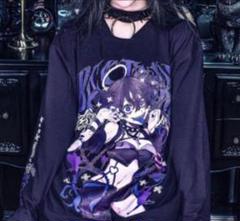 新品未使用 ロングスリーブTシャツ ゴシック パンク サブカル QOOZA QOOZA】ロンT Tシャツ 地元最高 長袖 原宿 ユニセックス