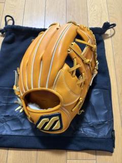 【超特価】 MizunoPro 軟式用オーダー宮本モデル 収納袋付き オレンジ グローブ